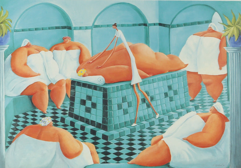 SARAH JANE SZIKORA, 'THE MASSAGE', LIMITED EDITION PRINT 581/600, SIGNED & COA