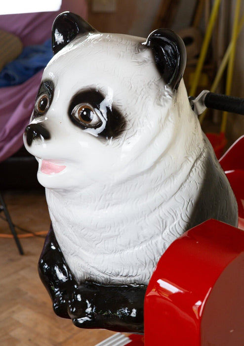 EDWIN HALL 'CHI CHI' VINTAGE MUSICAL ROCKING PANDA CHILDS FAIRGROUND ARCADE RIDE