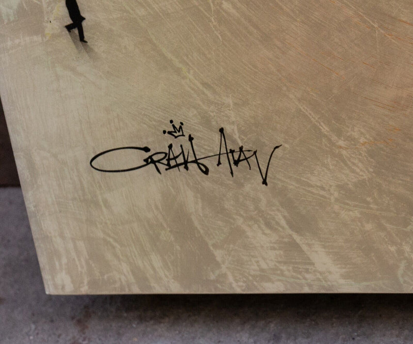 CRAIG ALAN, 'QUEEN ELIZABETH II', ERII, LARGE ORIGINAL MIXED MEDIA, SIGNED