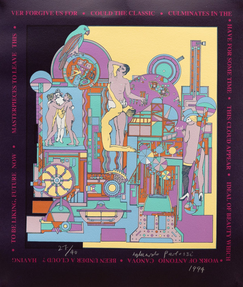 SIR EDUARDO PAOLOZZI, 'MAGIC FLUTE II', 1994 SIGNED LIMITED EDITION PRINT 27/40