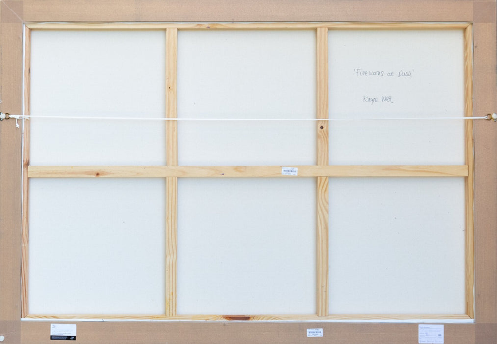 ANTONIO RUSSO, 'FIREWORKS AT DUSK - KANYE WEST', LARGE ABSTRACT ACRYLIC PAINTING