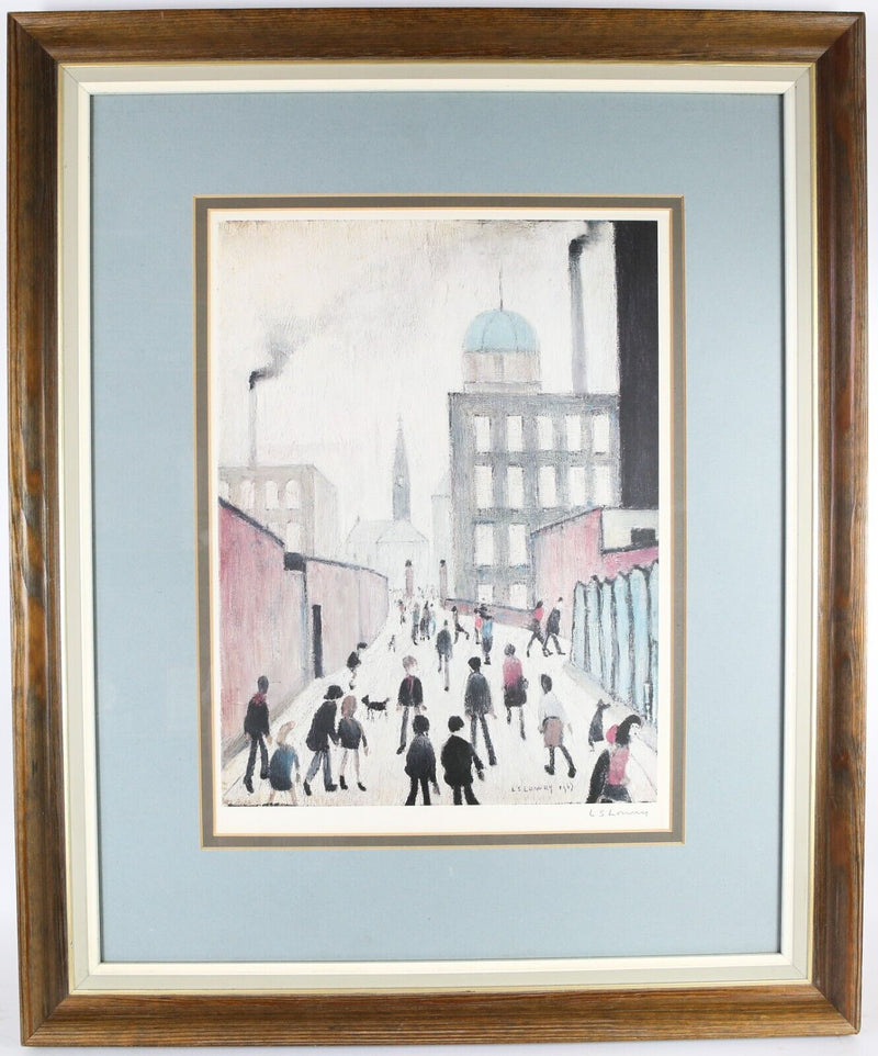 L.S. LAURENCE STEPHEN LOWRY 'MRS SWINDELL'S PICTURE' SIGNED LIMITED EDITION PRINT, 606/850