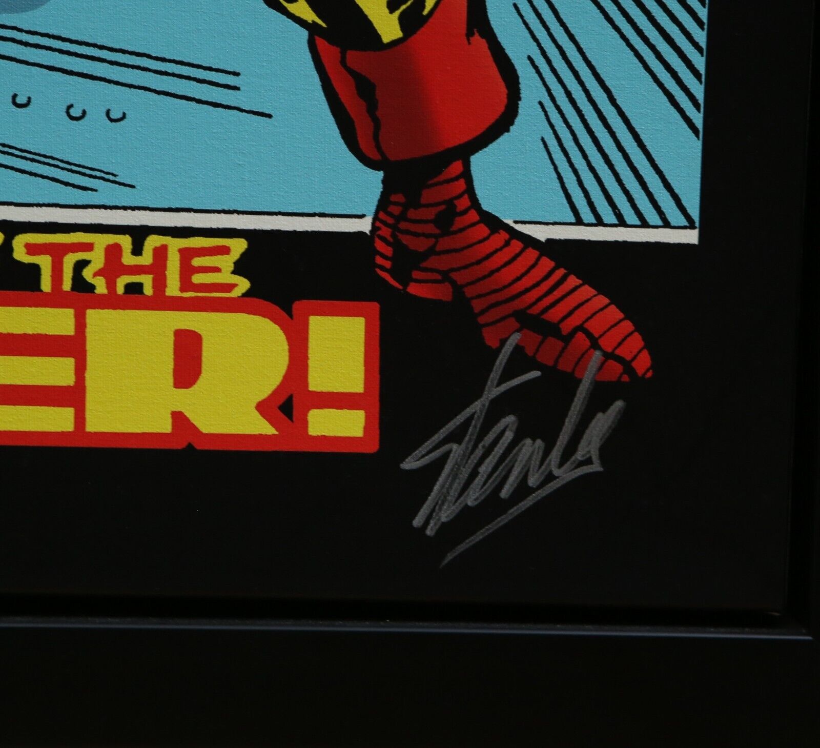 Marvel 'Invincible Iron Man #47' Stan Lee Signed Boxed Canvas