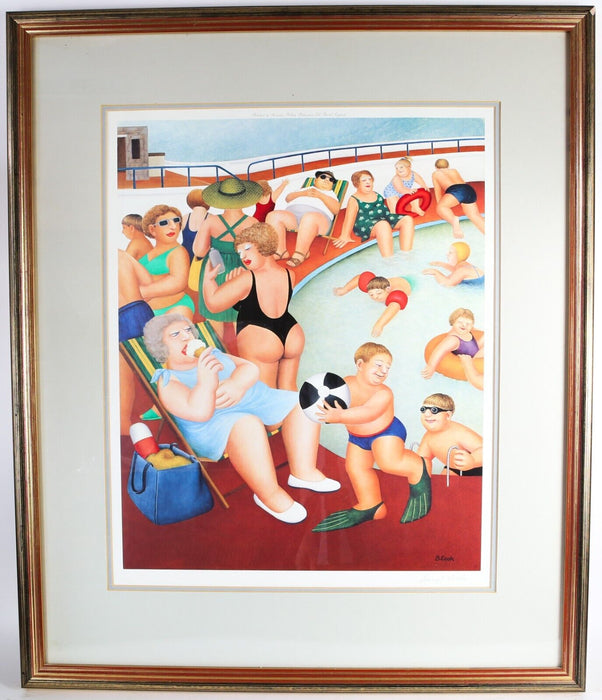 BERYL COOK, 'BATHING POOL', ALEXANDER GALLERY LIMITED EDITION PRINT, SIGNED