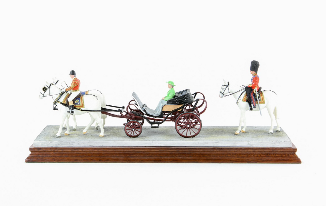 BORDER FINE ARTS 'TROOPING THE COLOUR' LIMITED EDITION FIGURE B0968 149/395 COA