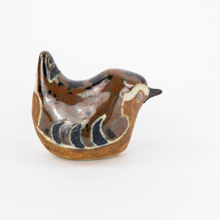 ROSEMARY WREN, OXSHOTT POTTERY - BIRD, 1987 STUDIO ART FIGURE MODEL SCULPTURE