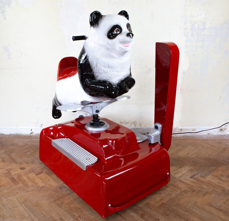 EDWIN HALL 'CHI CHI' VINTAGE MUSICAL ROCKING PANDA CHILDS FAIRGROUND ARCADE RIDE