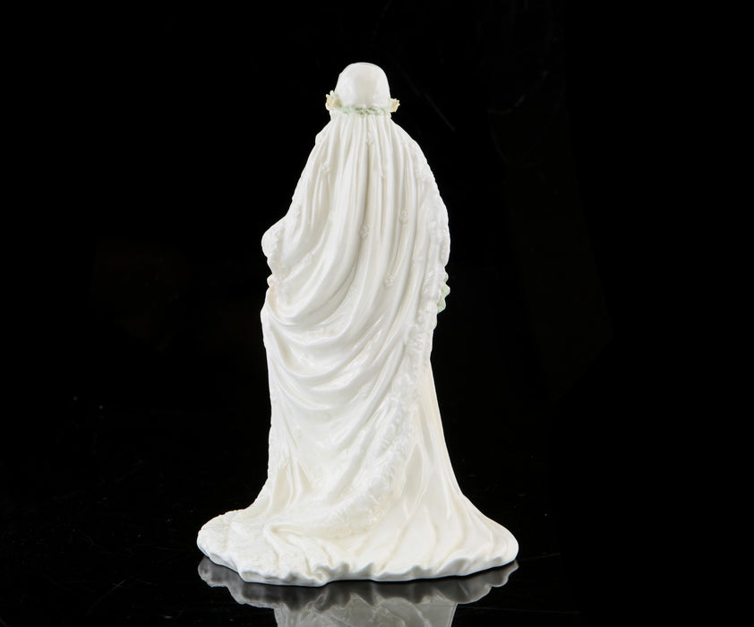 COALPORT 'QUEEN ELIZABETH THE QUEEN MOTHER' 70TH WEDDING ANNIVERSARY FIGURE