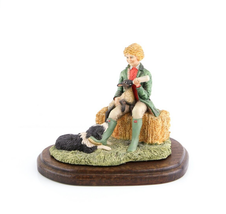 BORDER FINE ARTS 'SPRING CHORES' FIGURE MODEL TABLEAU JH69A