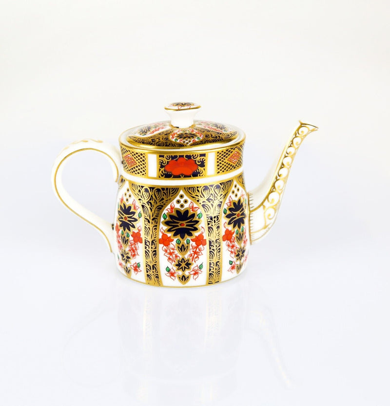 ROYAL CROWN DERBY - JAPANESE OLD IMARI 1128 MINIATURE COFFEE TEA POT