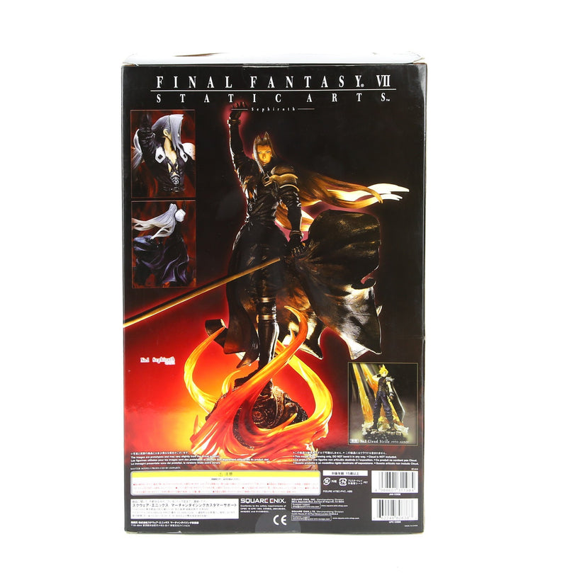 FINAL FANTASY VII - SQUARE ENIX 'SEPHIROTH' STATIC ARTS FIGURE MODEL ST-010, BOX