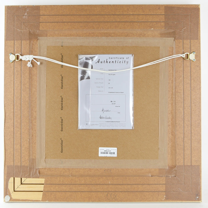 HENDERSON CISZ, 'CITY OF LIGHTS', NEW YORK, LIMITED EDITION PRINT 60/195 & COA