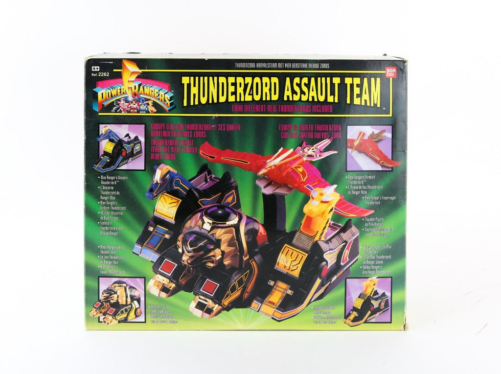【中古】THUNDERBOX まとめ売り Mighty Morphin Power Rangers 'Thunderzord Assault Team' Bandai Toy