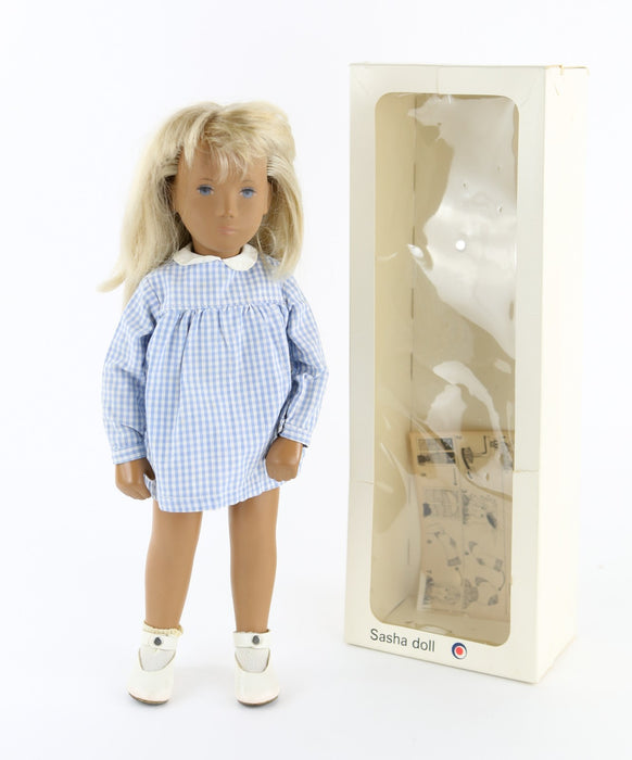 TRENDON SASHA DOLL - BLONDE GINGHAM GIRL 107 433-706, BOXED