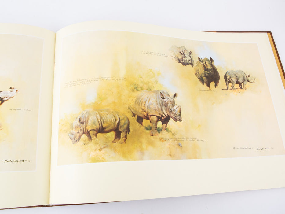 DAVID SHEPHERD, 'PAINTINGS OF AFRICA & INDIA', LIMITED EDITION ART FOLIO, SIGNED
