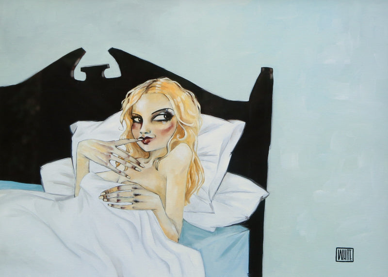 TODD WHITE, 'SHE NEVER SLEEPS ALONE', LIMITED EDITION PRINT 188/295, SIGNED
