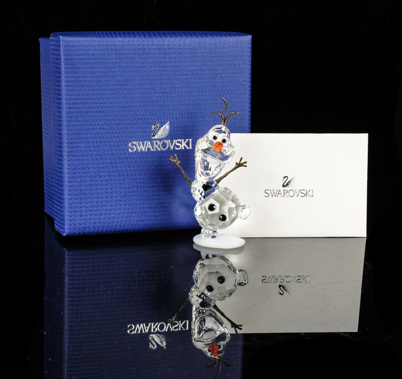 SWAROVSKI CRYSTAL 'OLAF' DISNEY FROZEN SNOWMAN FIGURE ORNAMENT 5135880, BOXED