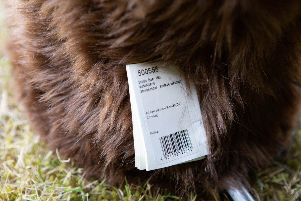 STEIFF STUDIO LIFESIZE BROWN GRIZZLY BEAR 500558