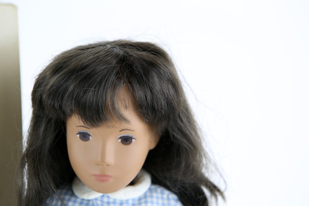 TRENDON SASHA DOLL - BRUNETTE GINGHAM GIRL BROWN 4-103 D.366 USA, BOXED