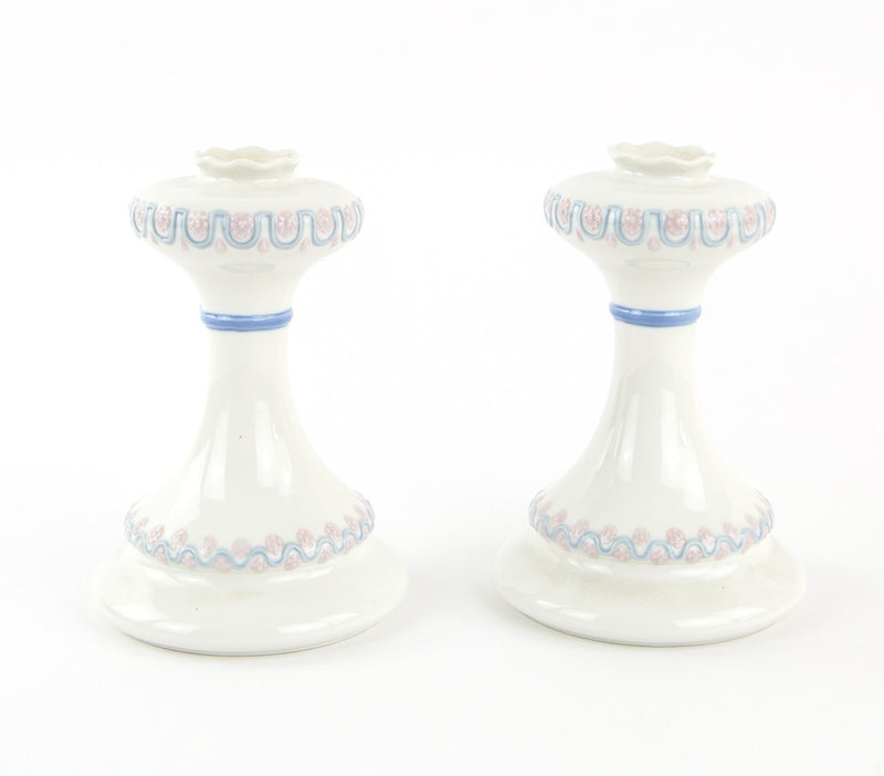 PAIR OF LLADRO CANDLEHOLDERS CANDLE STICK FIGURE MODEL ORNAMENTS 5625