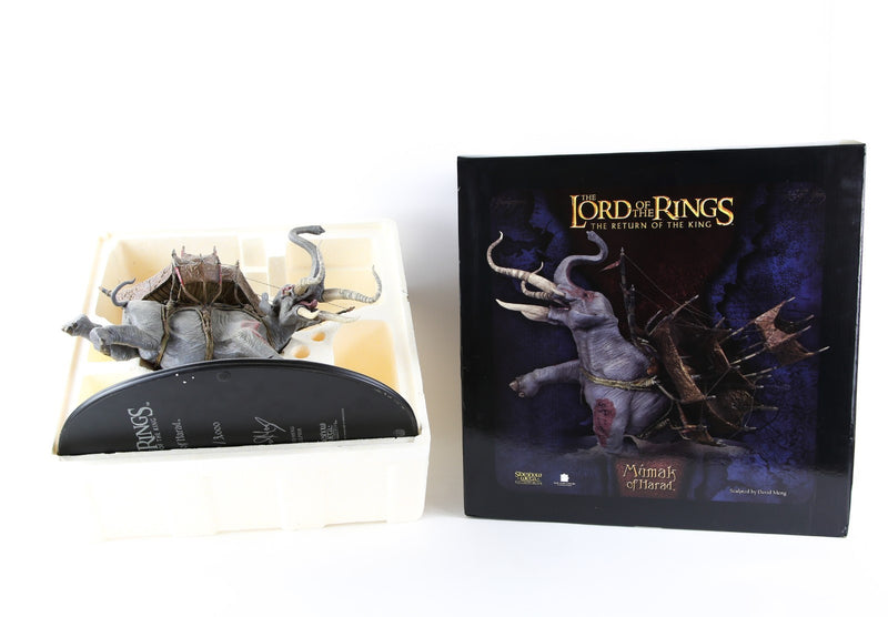 LORD OF THE RINGS - SIDESHOW WETA 'MÚMAK OF HARAD' FIGURE MODEL 1274/3000, BOXED