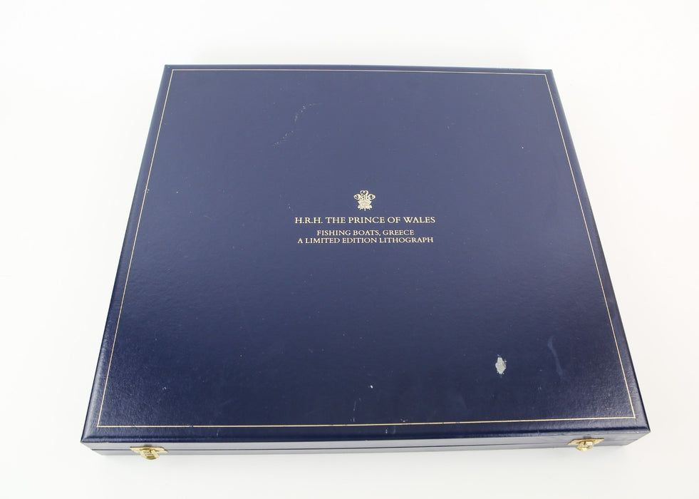 KING CHARLES III / PRINCE OF WALES 'GREEK ISLAND LANDSCAPE' SIGNED PRINT 81/100