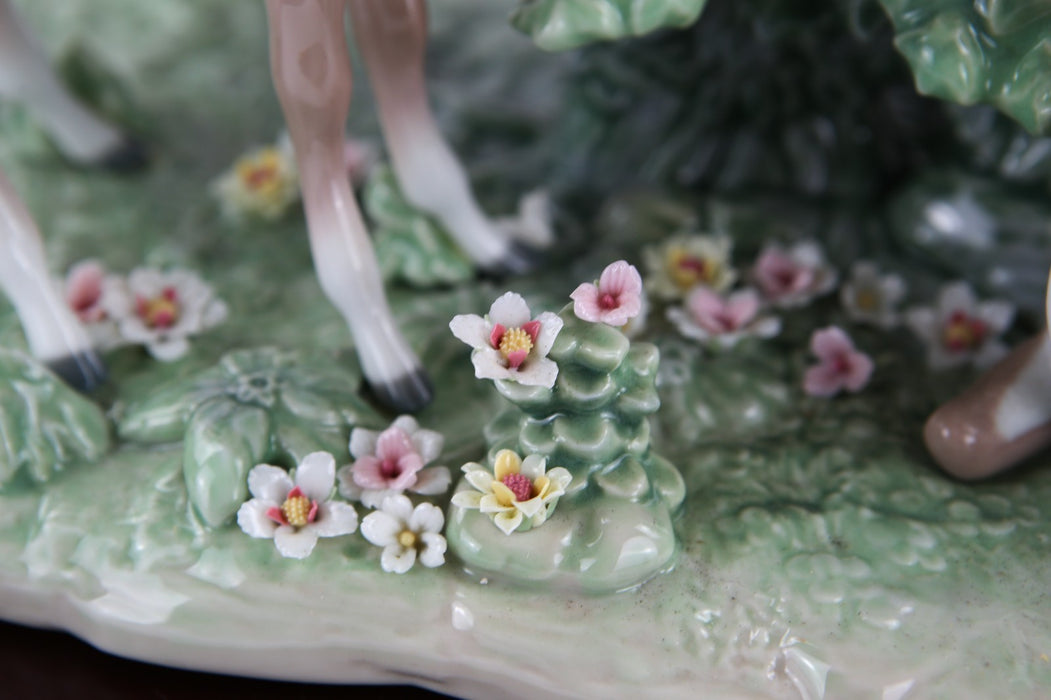 LLADRO 'IN THE EMPEROR'S FOREST' 1858 LARGE ORIENTAL FIGURE 87/1000, BOXED & COA