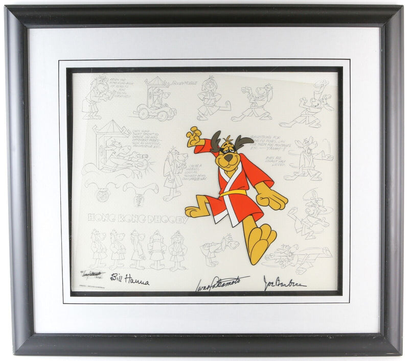 WARNER BROS 'HONG KONG PHOOEY' TAKAMOTO HANNA BARBERA SIGNED CEL ART 14/100 COA