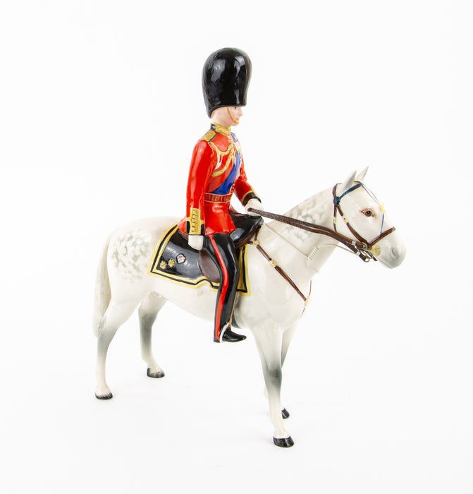 BESWICK, HRH DUKE OF EDINBURGH ON ALAMEIN, TROOPING THE COLOUR 1957 HORSE FIGURE