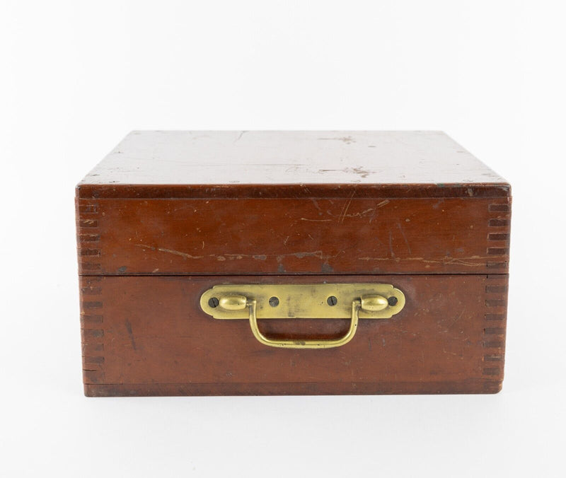HENRY HUGHES & SONS Ltd - 1944 NAVAL MILITARY SEXTANT, FITTED MAHOGANY CASE BOX