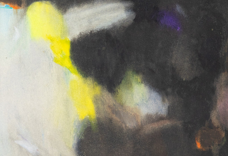 DAVID BLACKBURN, 'EVENING ROAD - KIDDERMINSTER', 1962 ABSTRACT ORIGINAL PASTEL
