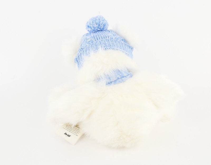 STEIFF 'TEDDYBÄR 38 WEISS WINTER' WHITE CHRISTMAS TEDDY BEAR 690266 & TAGS
