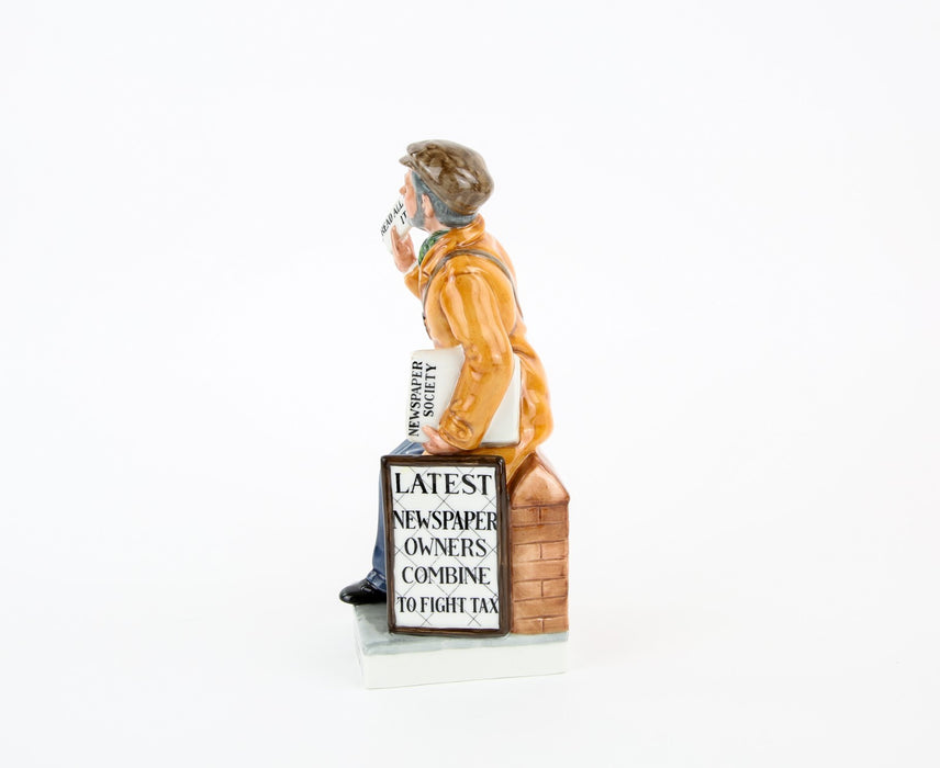 ROYAL DOULTON 'THE NEWSVENDOR' LIMITED EDITION FIGURE MODEL HN2891 & COA