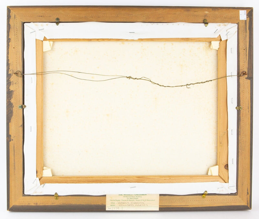 EDWARD HERSEY, 'EARLY EVENING', FARMHOUSE & COWS GRAZING, OIL PAINTING, SIGNED