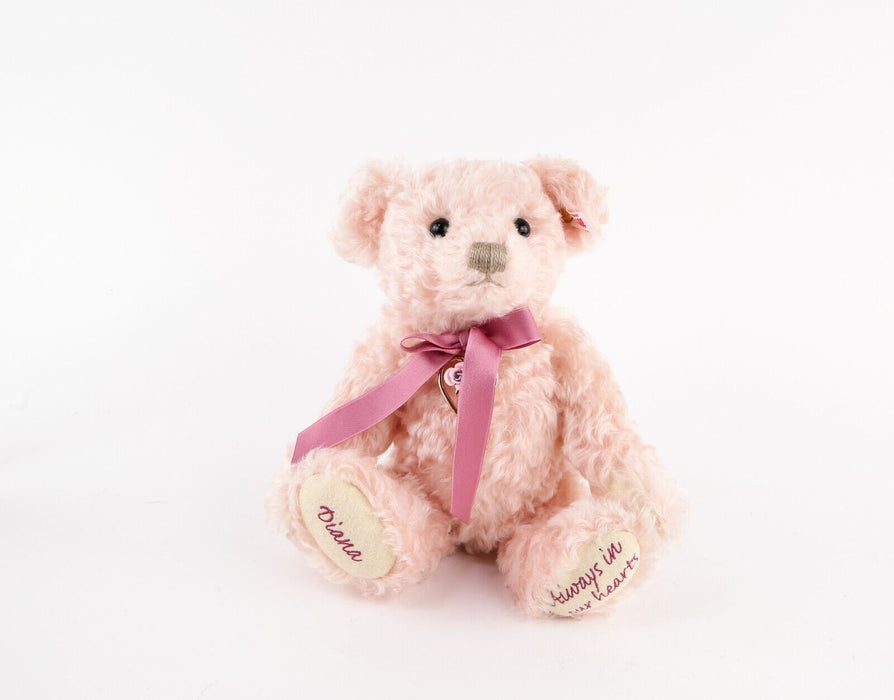 STEIFF 'DIANA, ALWAYS IN OUR HEARTS' LIMITED EDITION PINK TEDDY BEAR 690075 COA