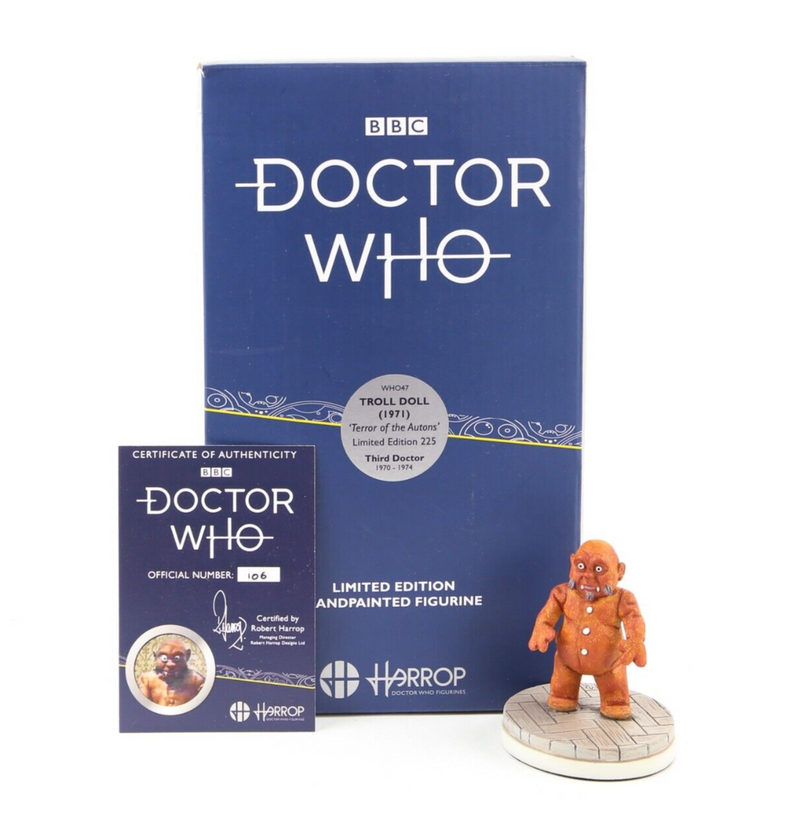 ROBERT HARROP 'TROLL DOLL' DR DOCTOR WHO LIMITED EDITION FIGURE WHO47, BOXED