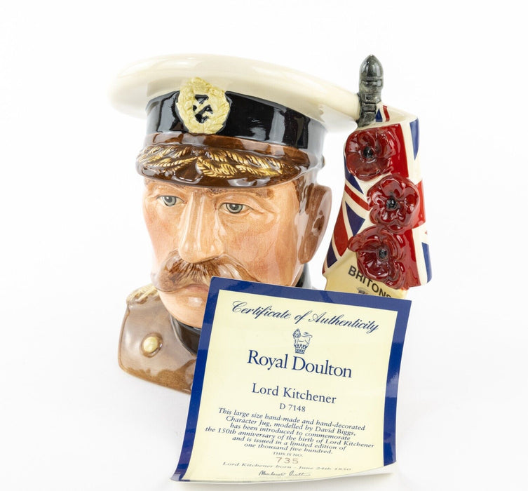 ROYAL DOULTON 'LORD KITCHENER' LIMITED EDITION CHARACTER TOBY JUG FIGURE D7148