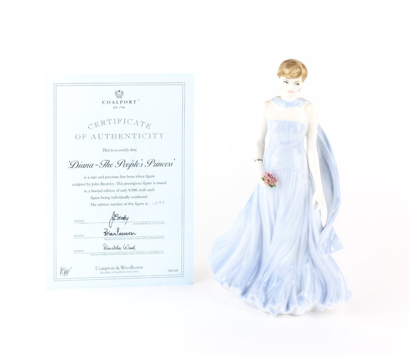 COALPORT 'DIANA - THE PEOPLE'S PRINCESS' LIMITED EDITION FIGURE CW540 & COA