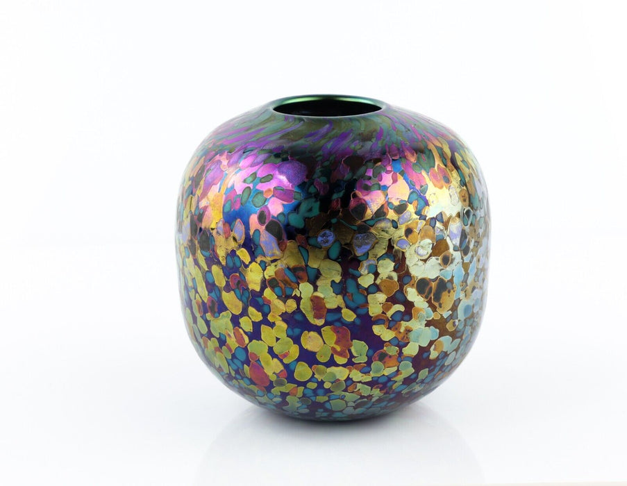 TIMOTHY HARRIS FOR ISLE OF WIGHT 'BON BON ALLSORT' GLASS GLOBE VASE