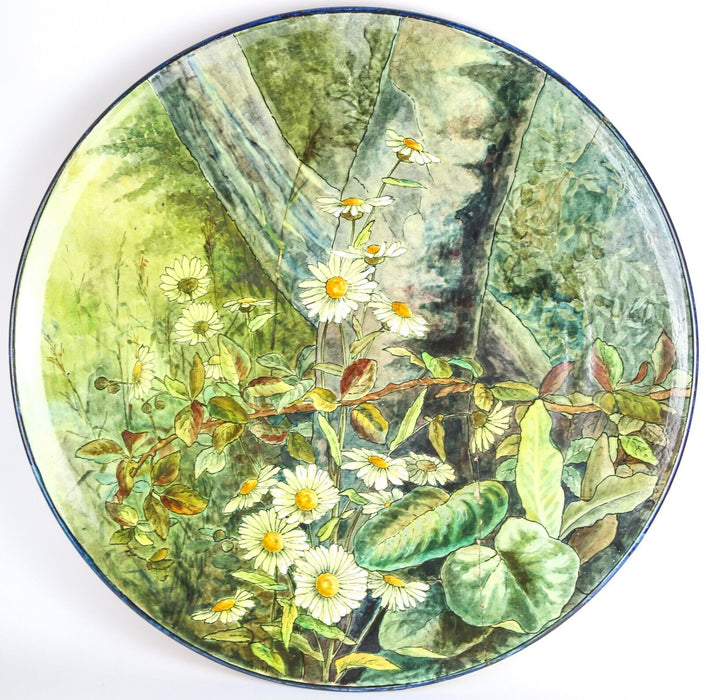 MARY CAPES for DOULTON LAMBETH - LARGE AESTHETIC PERIOD DAISIES FLORAL CHARGER