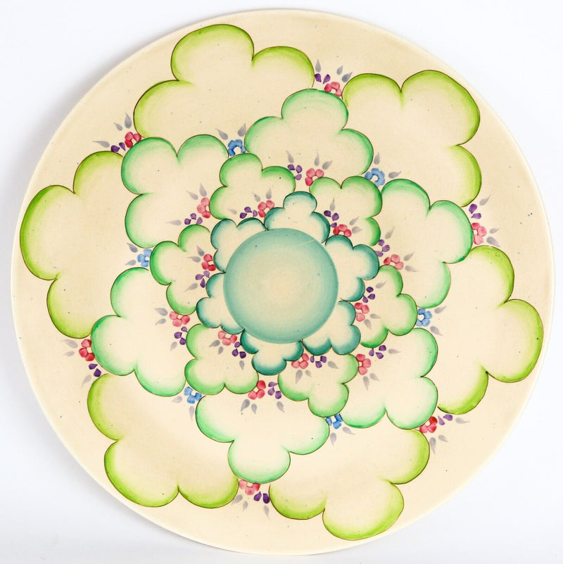 CLARICE CLIFF 'CLOUD FLOWER' LARGE ART DECO WILKINSON NEMESIA CHARGER PLATE DISH