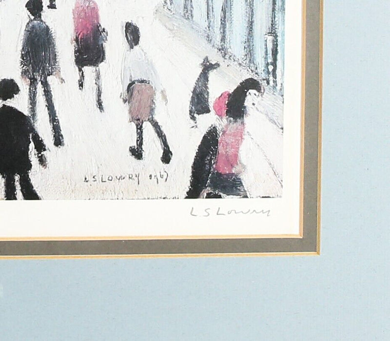 L.S. LAURENCE STEPHEN LOWRY 'MRS SWINDELL'S PICTURE' SIGNED LIMITED EDITION PRINT, 606/850