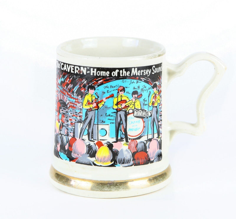 THE BEATLES - 1960's PRINCE WILLIAM POTTERY CAVERN CLUB SOUVENIR MUG