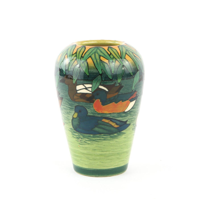 SALLY TUFFIN FOR DENNIS CHINAWORKS - DUCK POND TUBLINED OVOID VASE