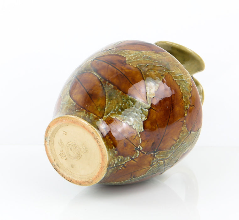 ROYAL DOULTON AUTUMN FOLIAGE LEAF PATTERN STONEWARE JUG 7571