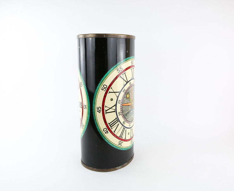 FORNASETTI, MILANO 'CLOCK DIAL' VINTAGE UMBRELLA STICK HALL STAND, LABEL TO BASE