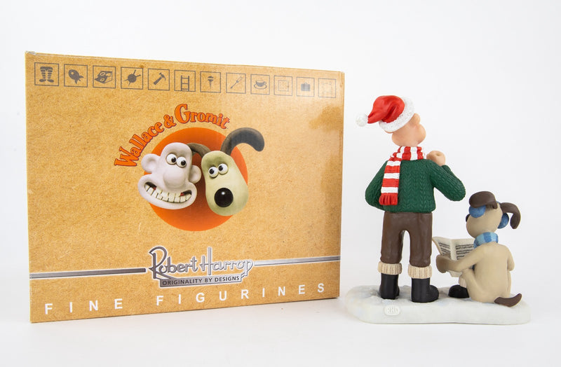 ROBERT HARROP 'CRACKING CAROLS' WALLACE & GROMIT FIGURE MODEL WGCS11, BOXED