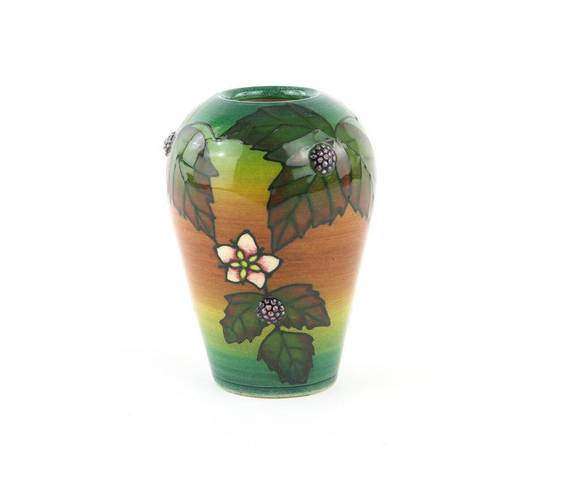 SALLY TUFFIN for DENNIS CHINAWORKS - BLACKBERRY FLORAL FLOWER TUBELINED VASE