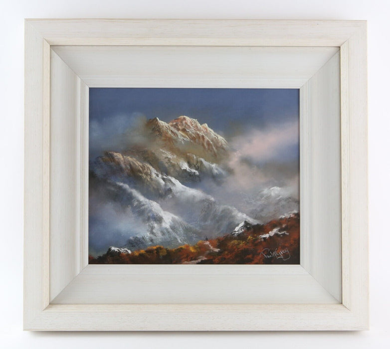 PHILIP GRAY, 'MOUNTAIN TREK IV', LANDSCAPE SCENE STUDY, ORIGINAL PASTEL, SIGNED