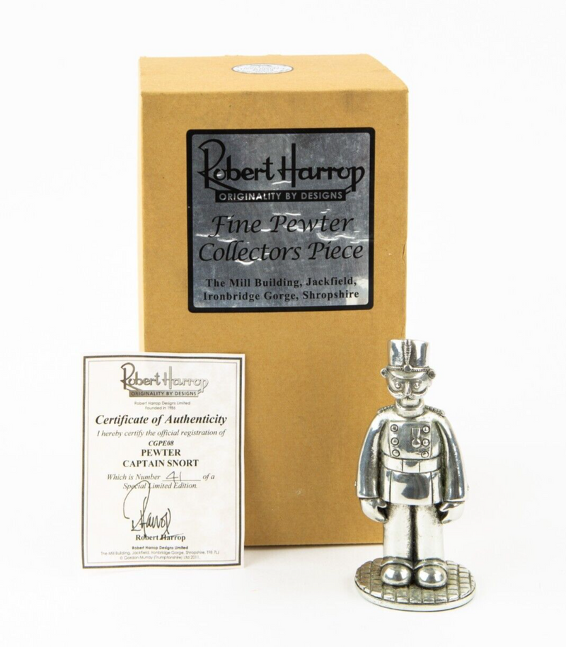 ROBERT HARROP 'PEWTER CAPTAIN SNORT' CAMBERWICK GREEN FIGURE MODEL CGPE08, BOXED